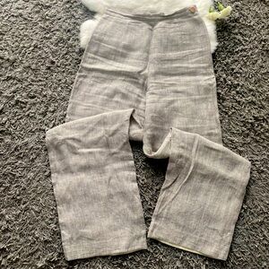 Pied A Terre Linen Gray Trousers